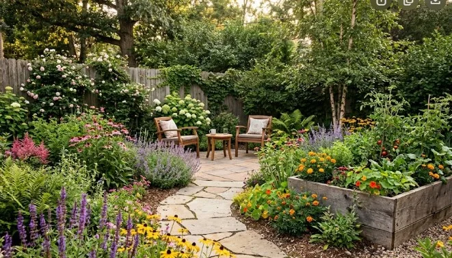 small backyard